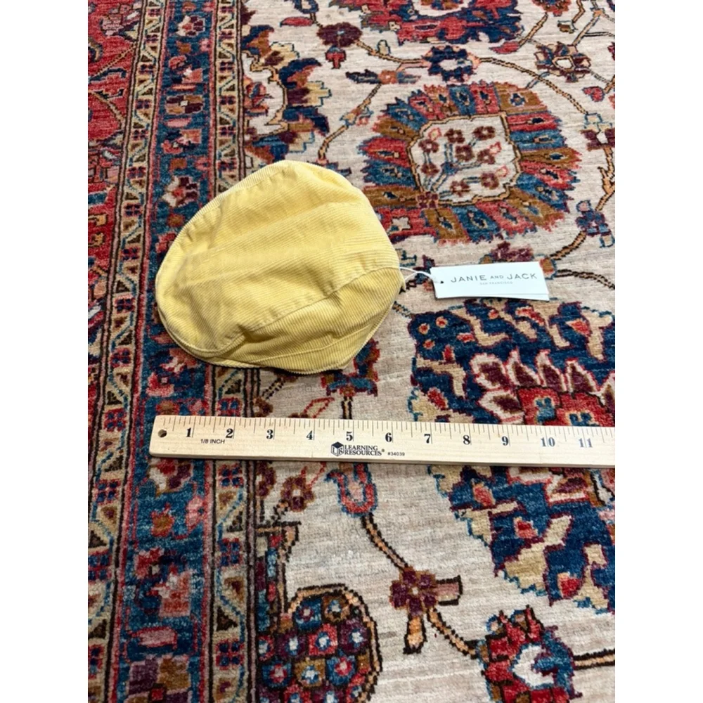 Janie and Jack Baby Yellow Corduroy Cap Hat 3–6 Months NWT